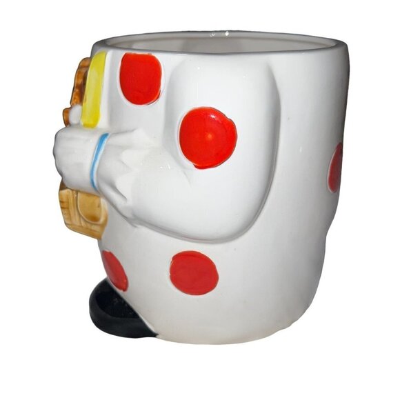 New Vintage‎ Cookie Jar Made in Japan Ceramic Clown Hat Bow Tie Ruffled Collar - Picture 3 of 14